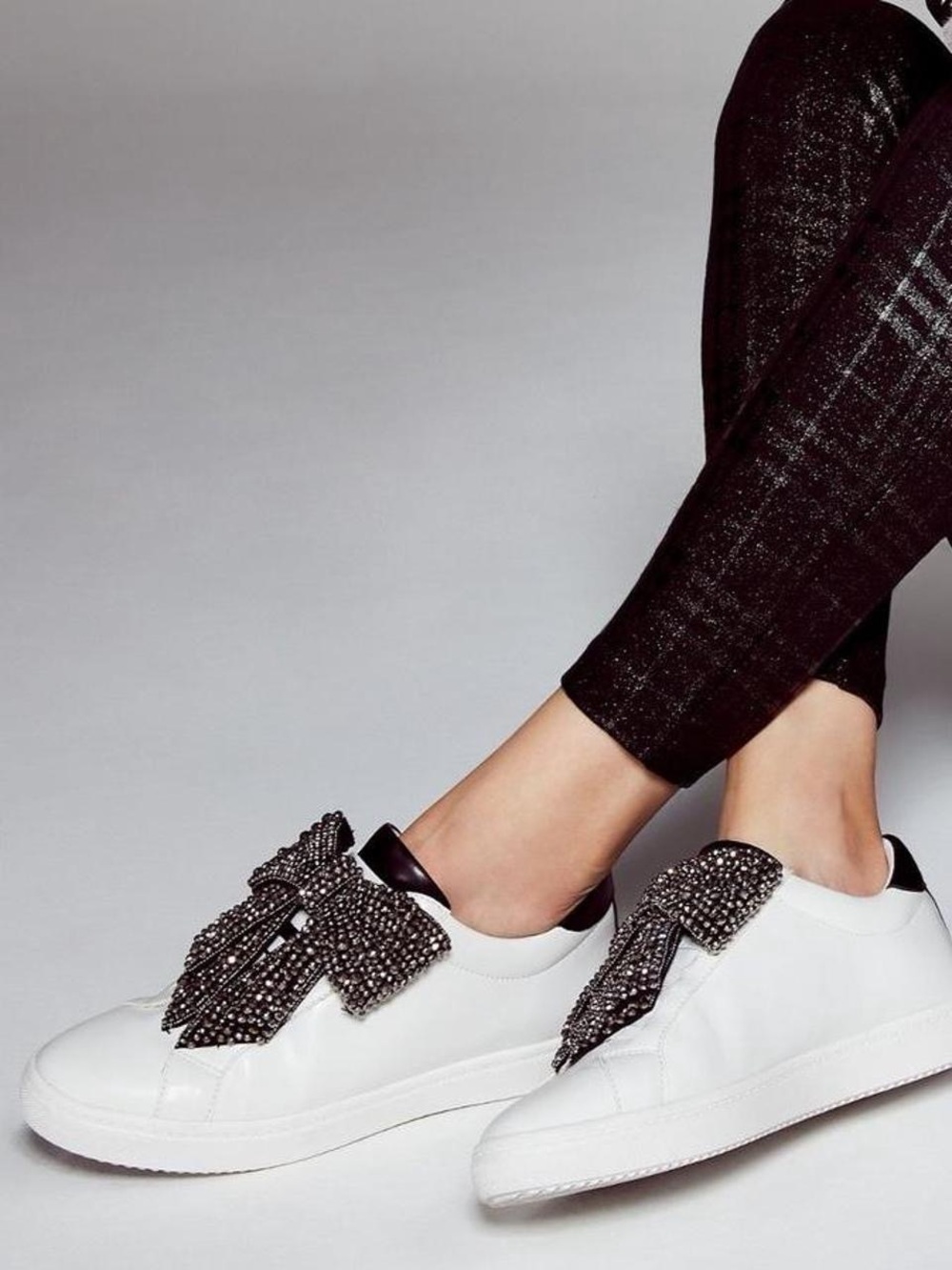 white INC International Concepts Beline Bow Sneakers